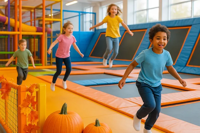 Indoor soft play and trampoline park in Surrey for rainy October half term - Surrey families guide
